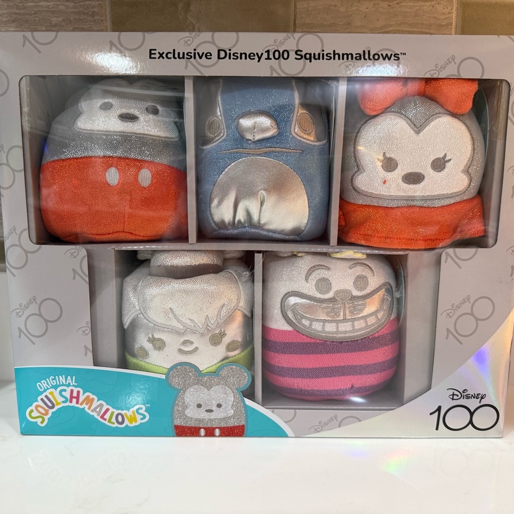 Squishmallows Original Disney 100 5-Inch 5-Pack Plush Box 🆕🆕🆕 - Picture 8 of 11